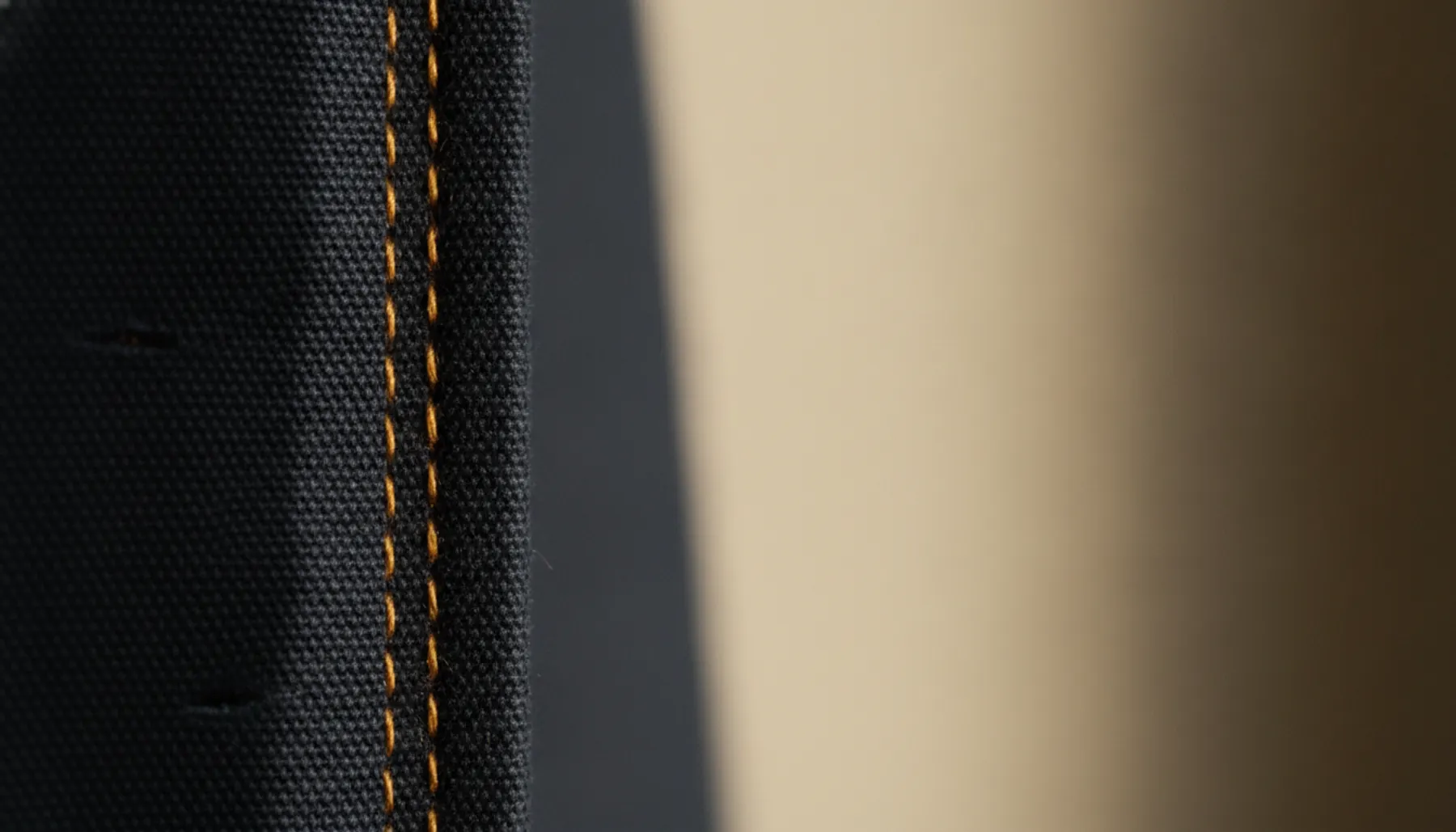 A seam under the needle