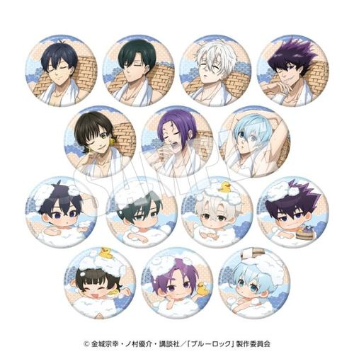 Blue Lock x Gokurakuyu RAKU SPA Collaboration - Trading Washi (Japanese Paper) Style Can Badge Bath Ver. 14 Piece Set NEODAI-255837