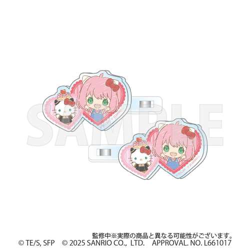 SPY x FAMILY Sanrio Characters Multi Clip 2 Piece Set Anya Forger &amp; Hello Kitty
