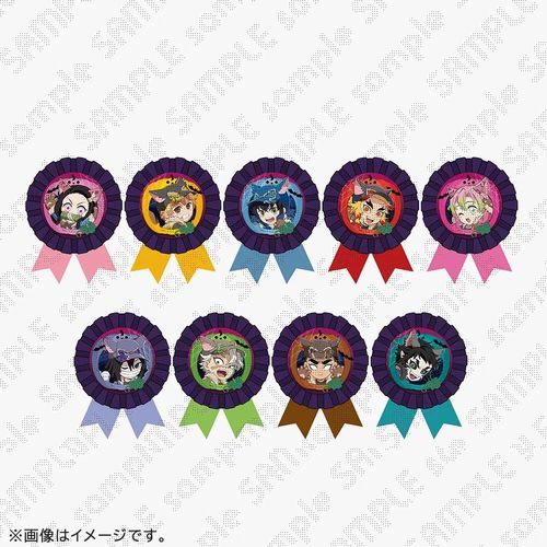 [Make-to-Order] Demon Slayer: Kimetsu no Yaiba Halloween 2025 Random Corsage Style Badge B (Randomly Selected from Multiple Kinds)