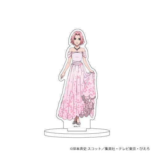 Chara Acrylic Figure "Naruto Shippuden" 12 / Sakura Haruno Hana Ver. (Newly Drawn)
