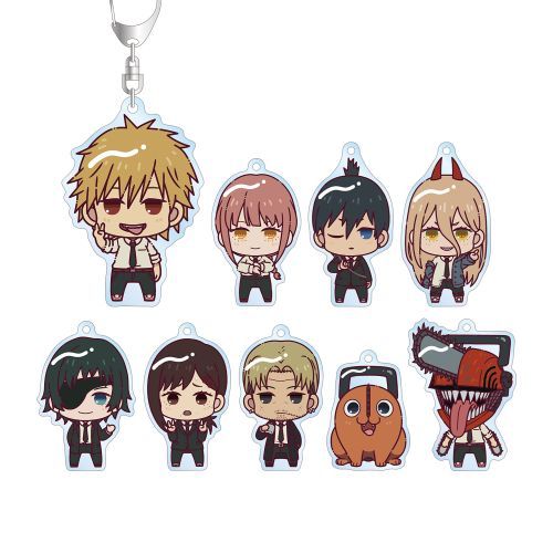 Chainsaw Man Trading Briefly ! Acrylic Key Chain Box