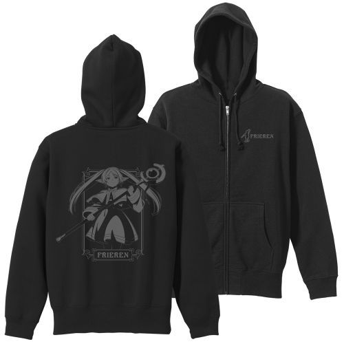 Frieren: Beyond Journey's End Zippered Hoodie [Frieren: Beyond Journey's End] BLACK / L