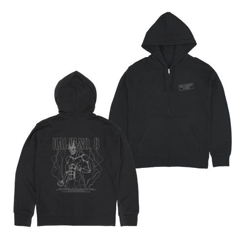Kaiju No.8 Zippered Hoodie [Kaiju No.8] BLACK / L
