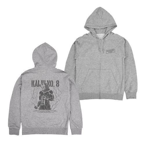 Kaiju No.8 Zippered Hoodie [Kaiju No.8] MIX GRAY / S